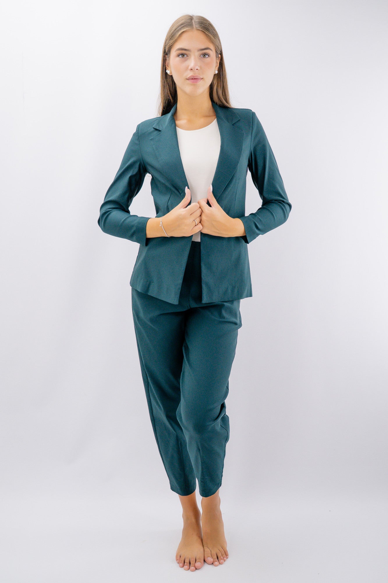 Completo coordinato: blazer sartoriale e pantaloni a ovetto