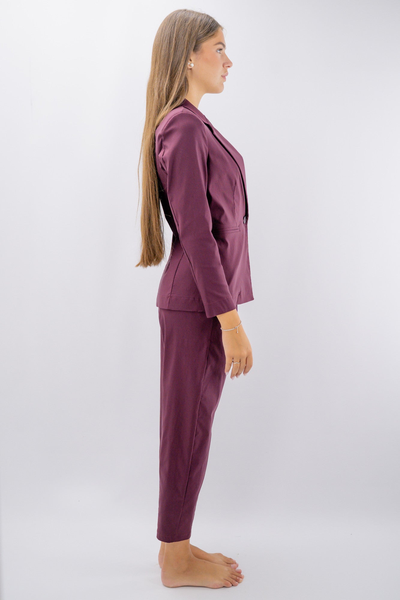 Completo coordinato: blazer sartoriale e pantaloni a ovetto