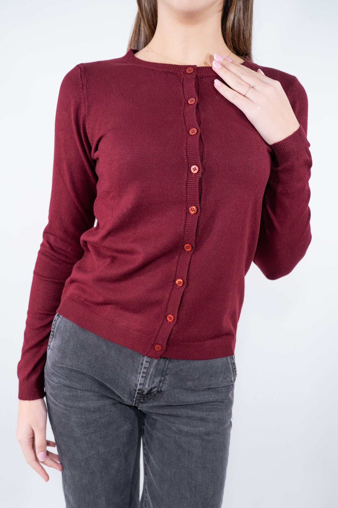 Cardigan collo alla coreana