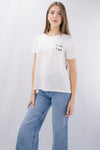 T-shirt con ricamo Gin Tonic