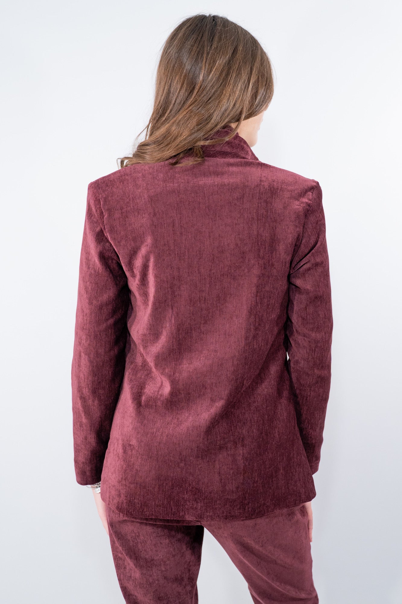 Blazer in effetto velluto