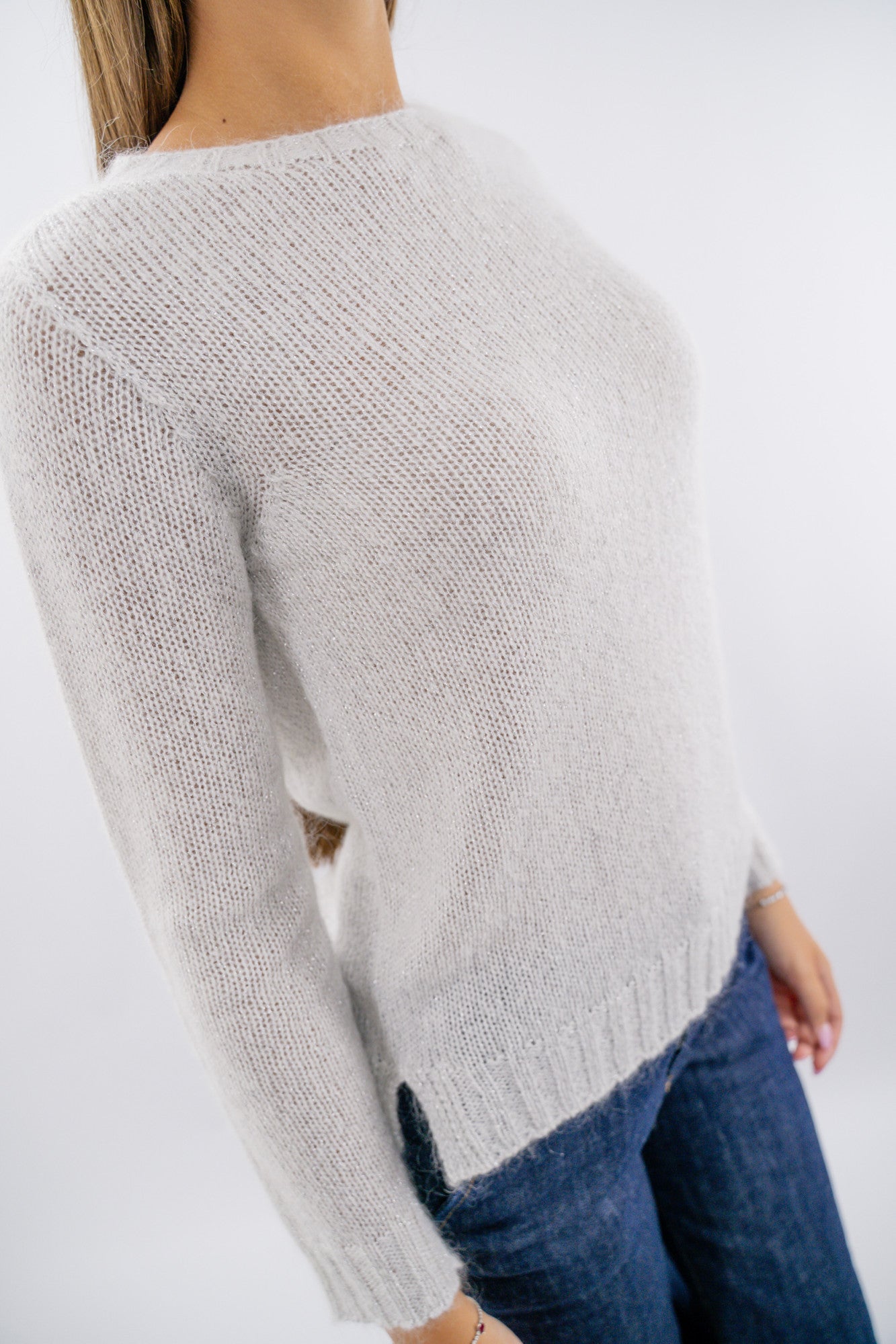 Maglia girocollo lurex