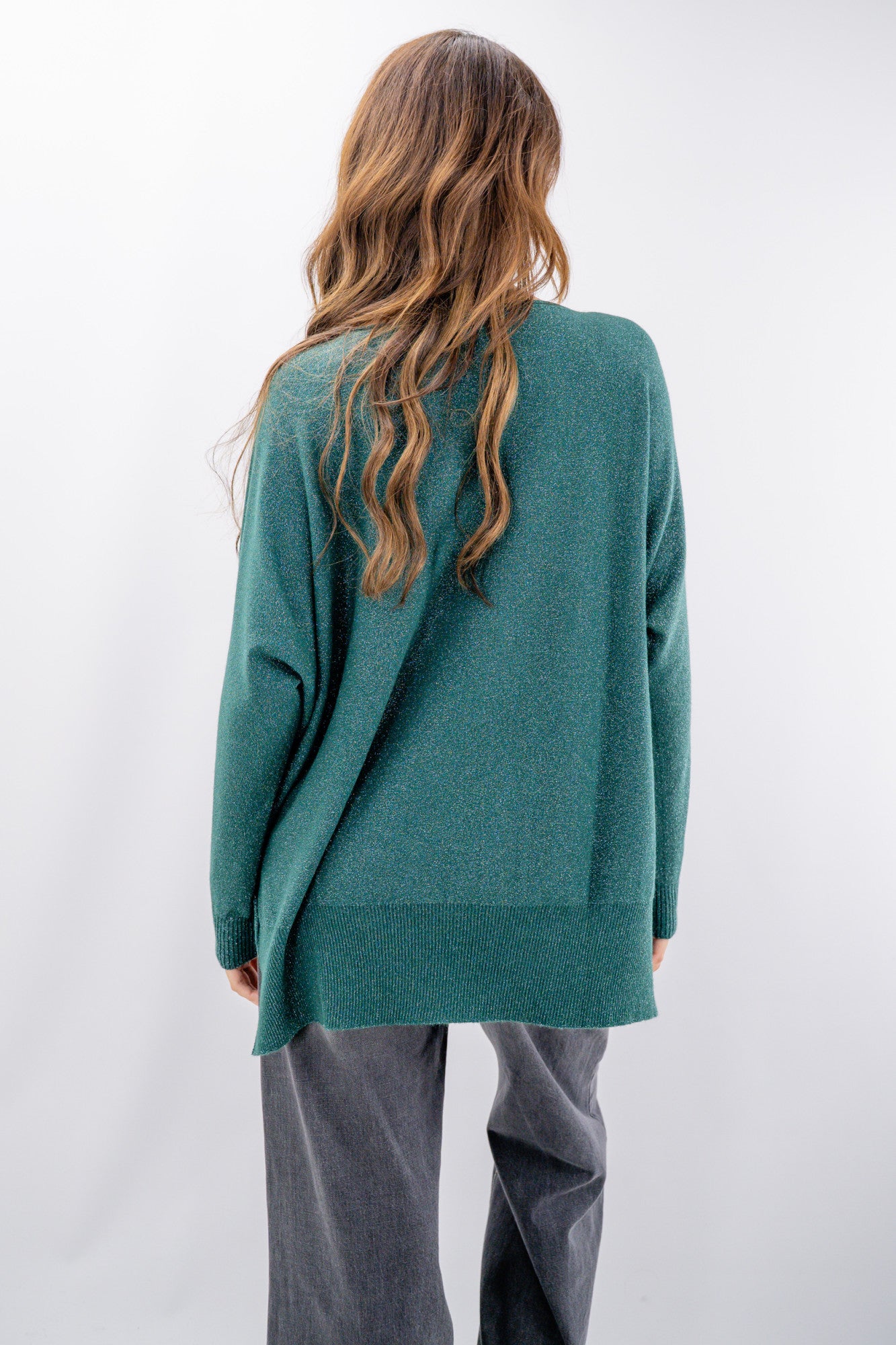 Maglia oversize con lurex