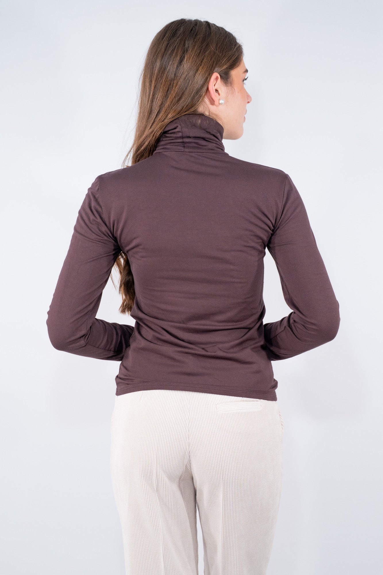 Maglia ciclista a collo alto con manica lunga