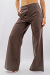 Pantalone palazzo con cinturino elasticizzato posteriormente