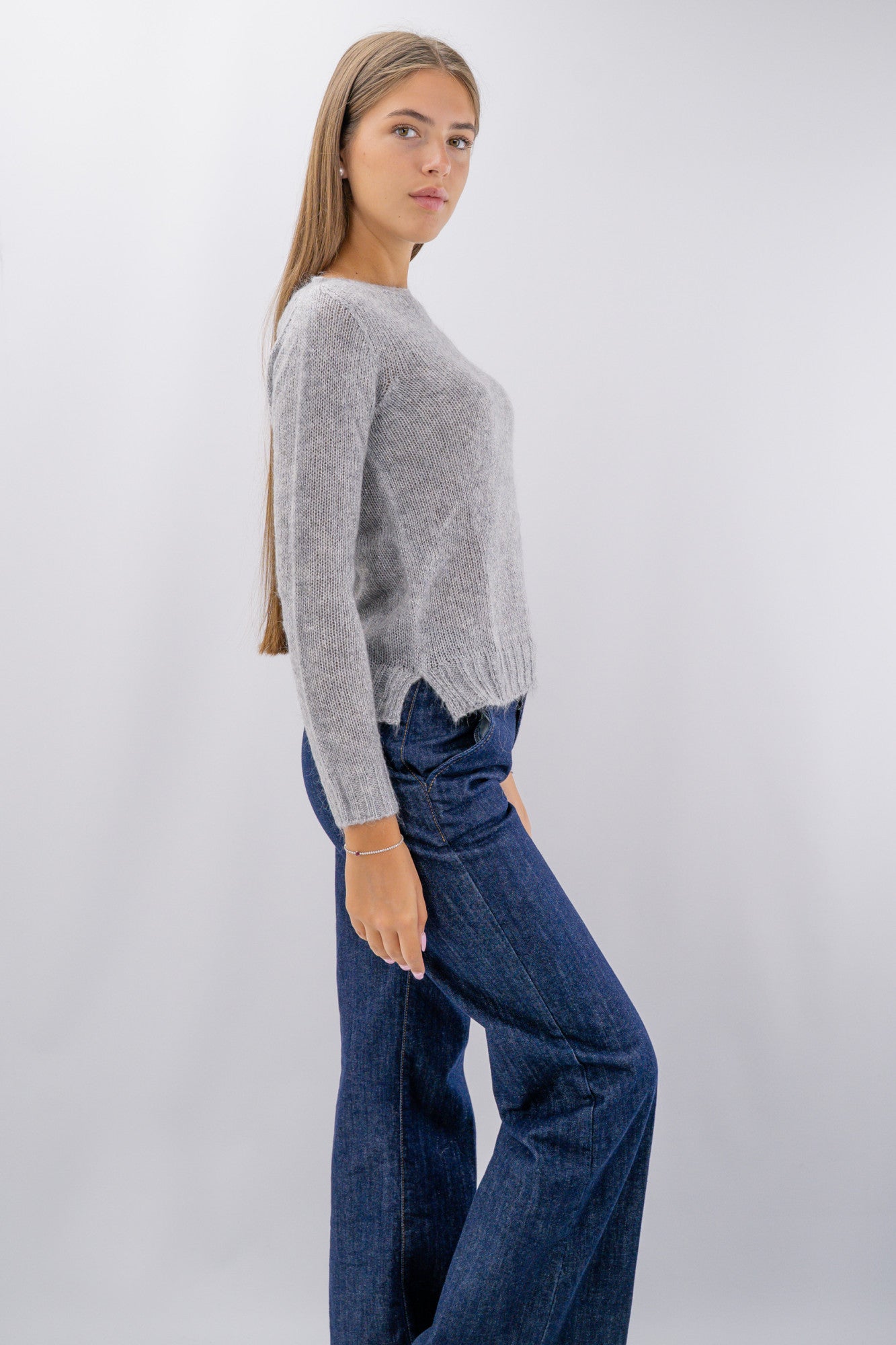 Maglia girocollo lurex