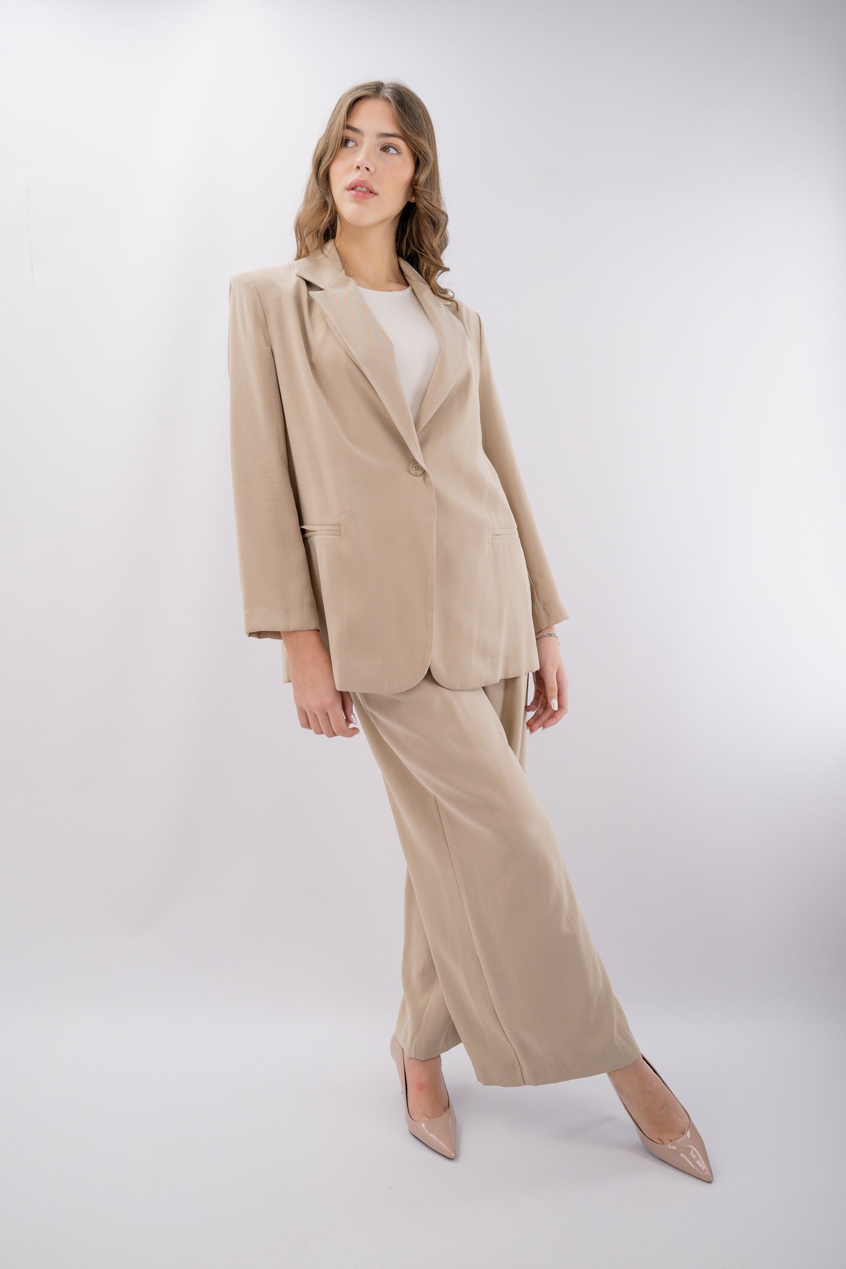 Blazer taglio oversize sfoderato