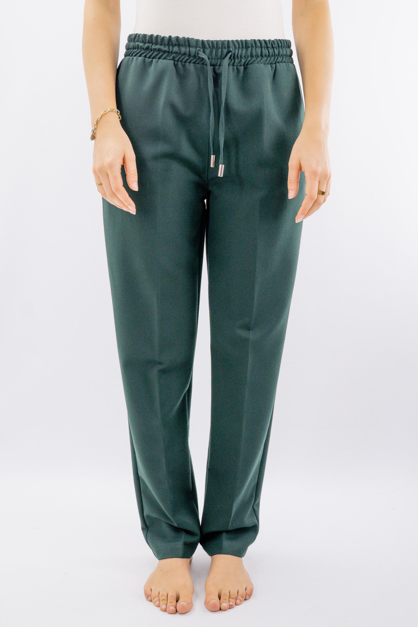 Pantalone elegante con elastico e coulisse