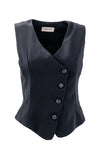 Elegante gilet fluido con bottoni