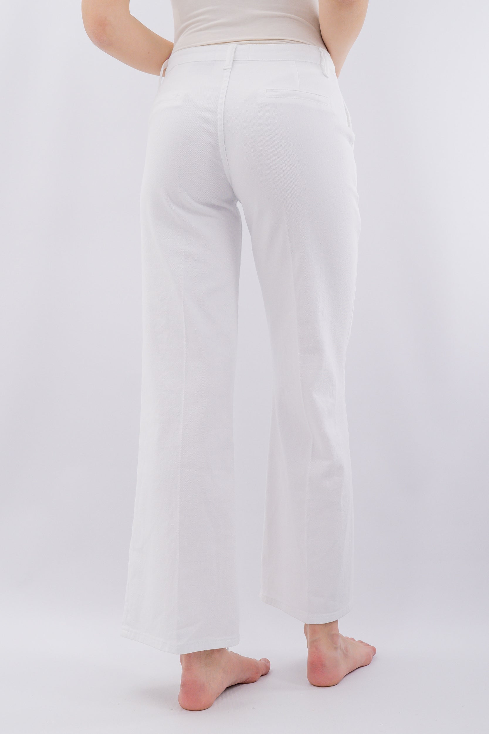 Jeans palazzo tasca a filo