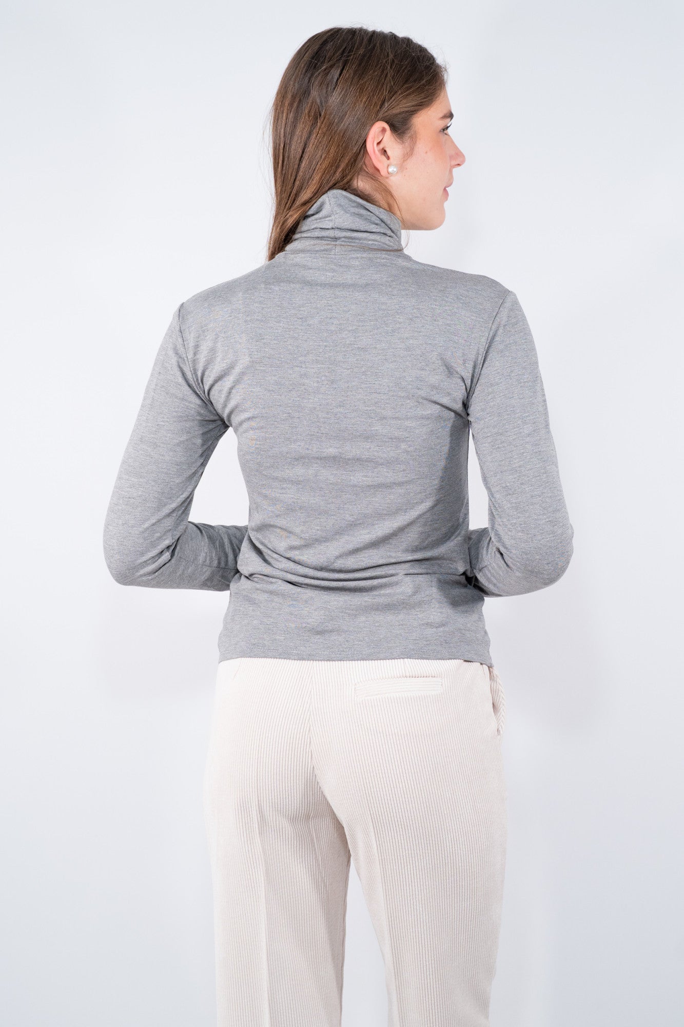 Maglia ciclista a collo alto con manica lunga