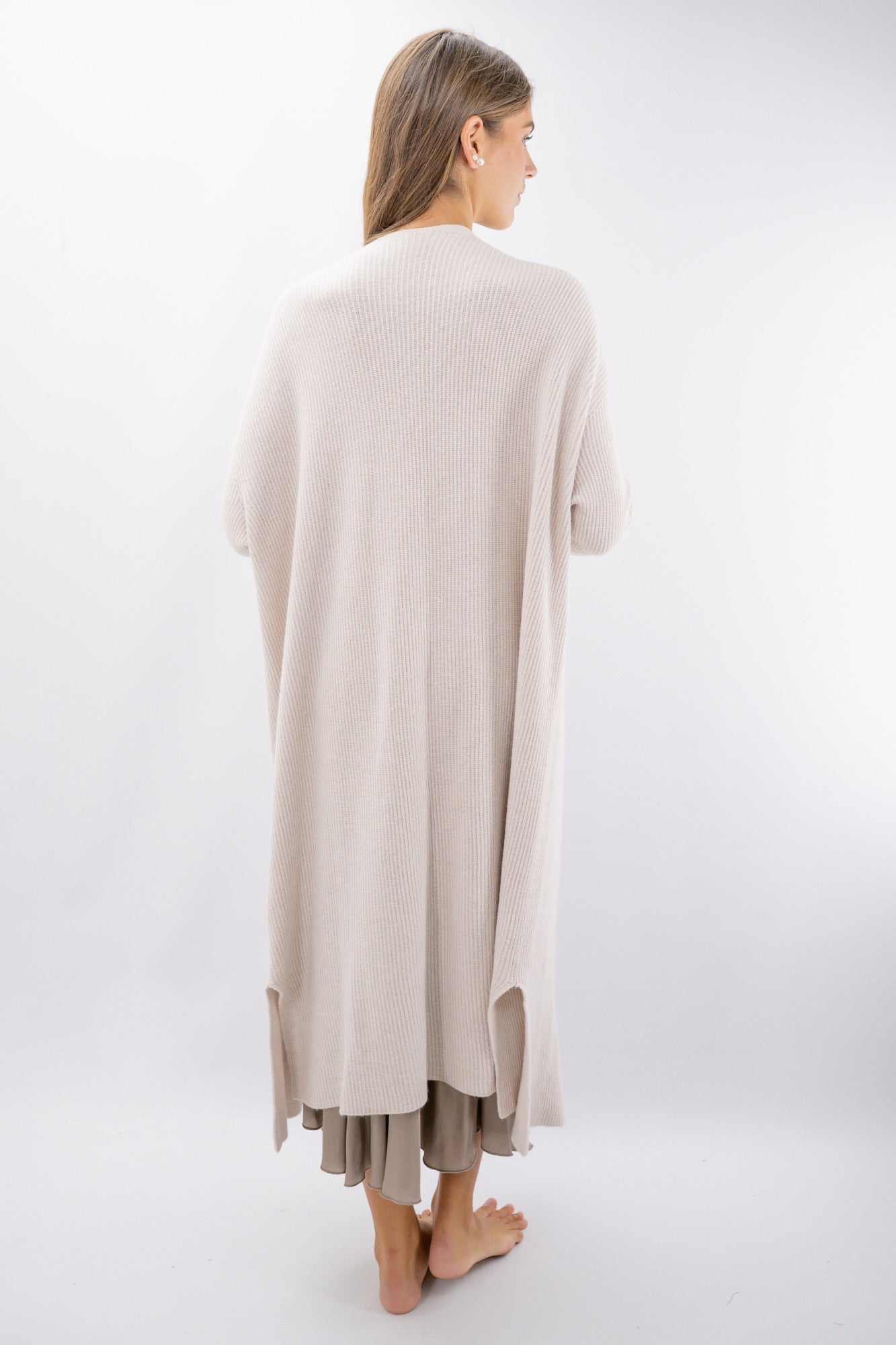 Cardigan lungo costa inglese