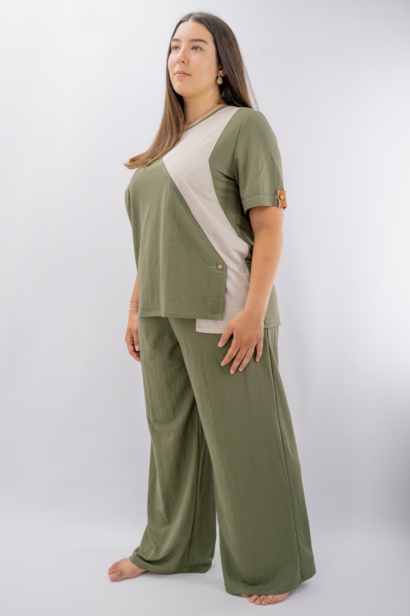 Pantalone  a palazzo con elastico