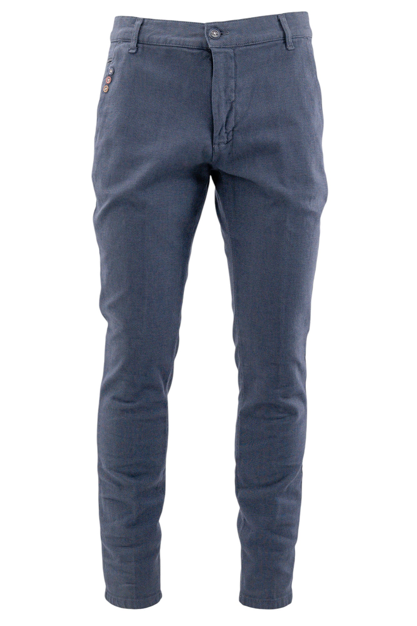 Pantalone modello chino operato