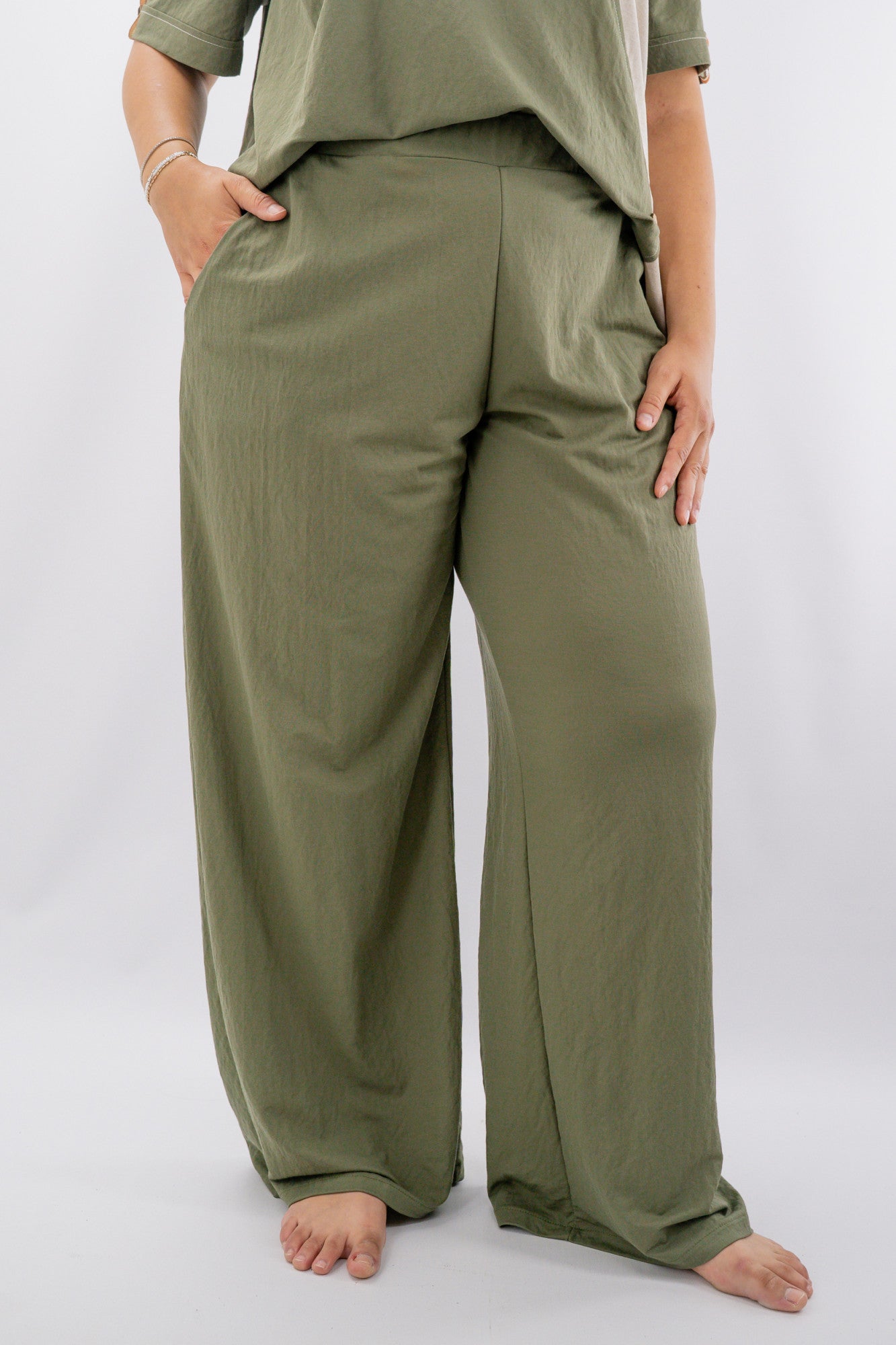 Pantalone  a palazzo con elastico