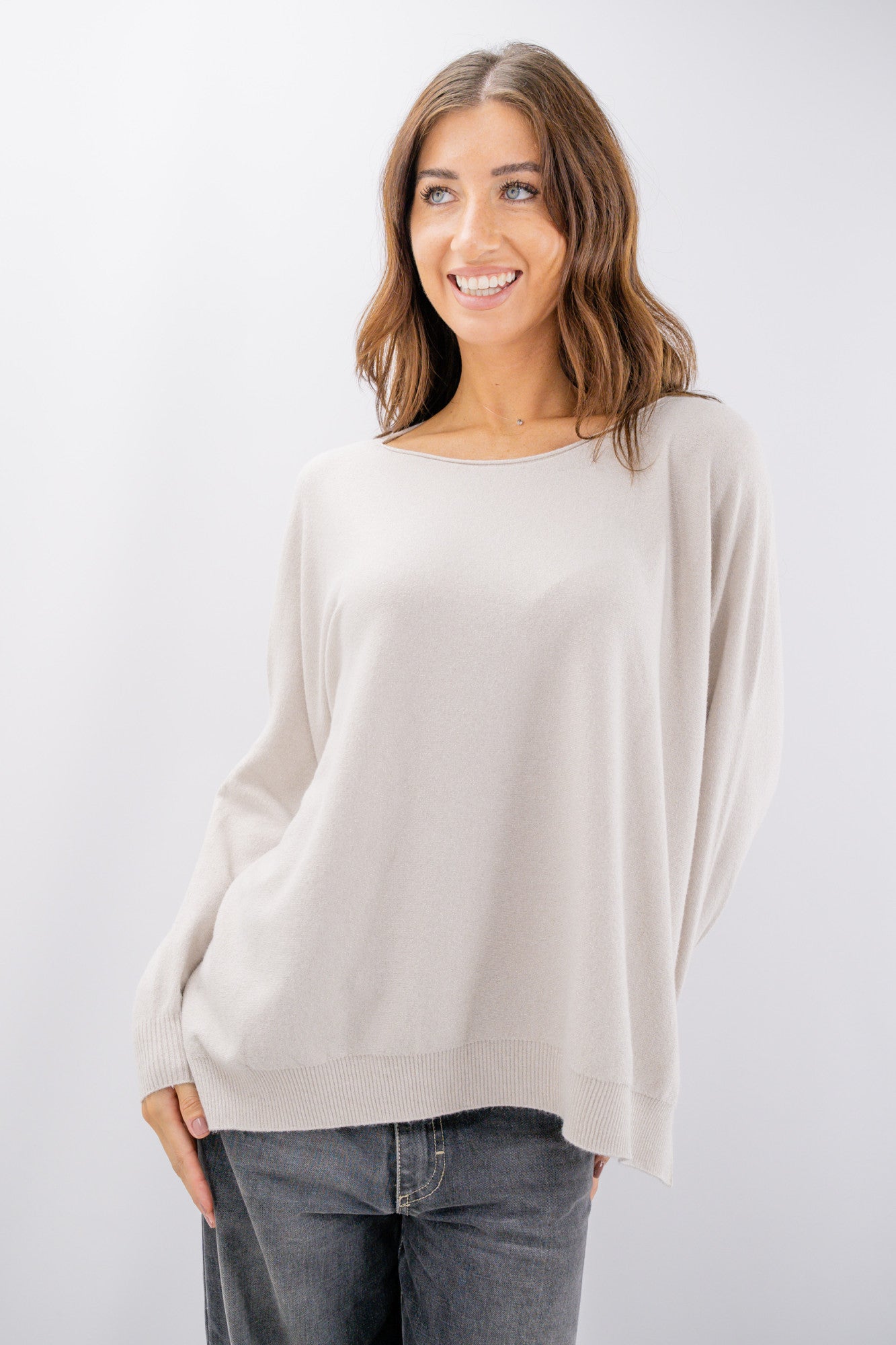 Maglia oversize con lurex