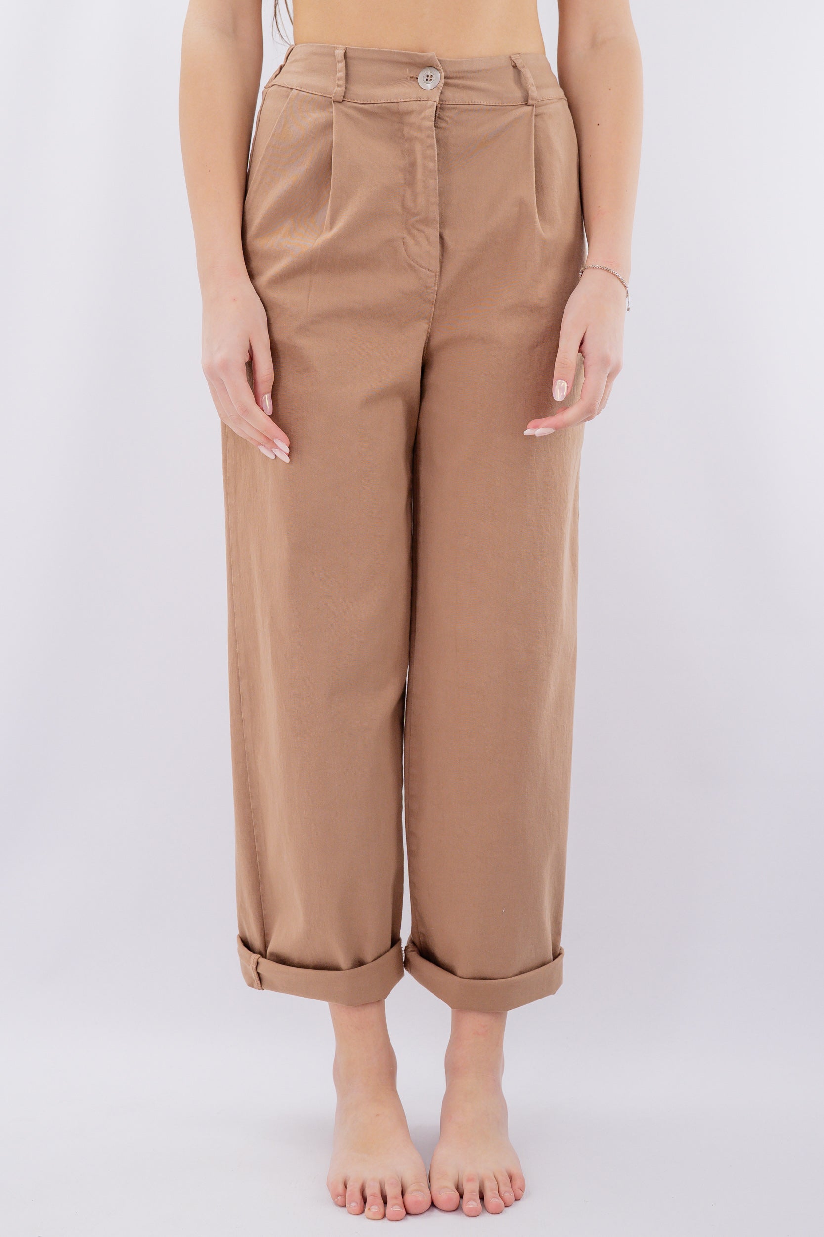 Pantalone balloon con pinces