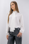 Camicia elegante con fiocco