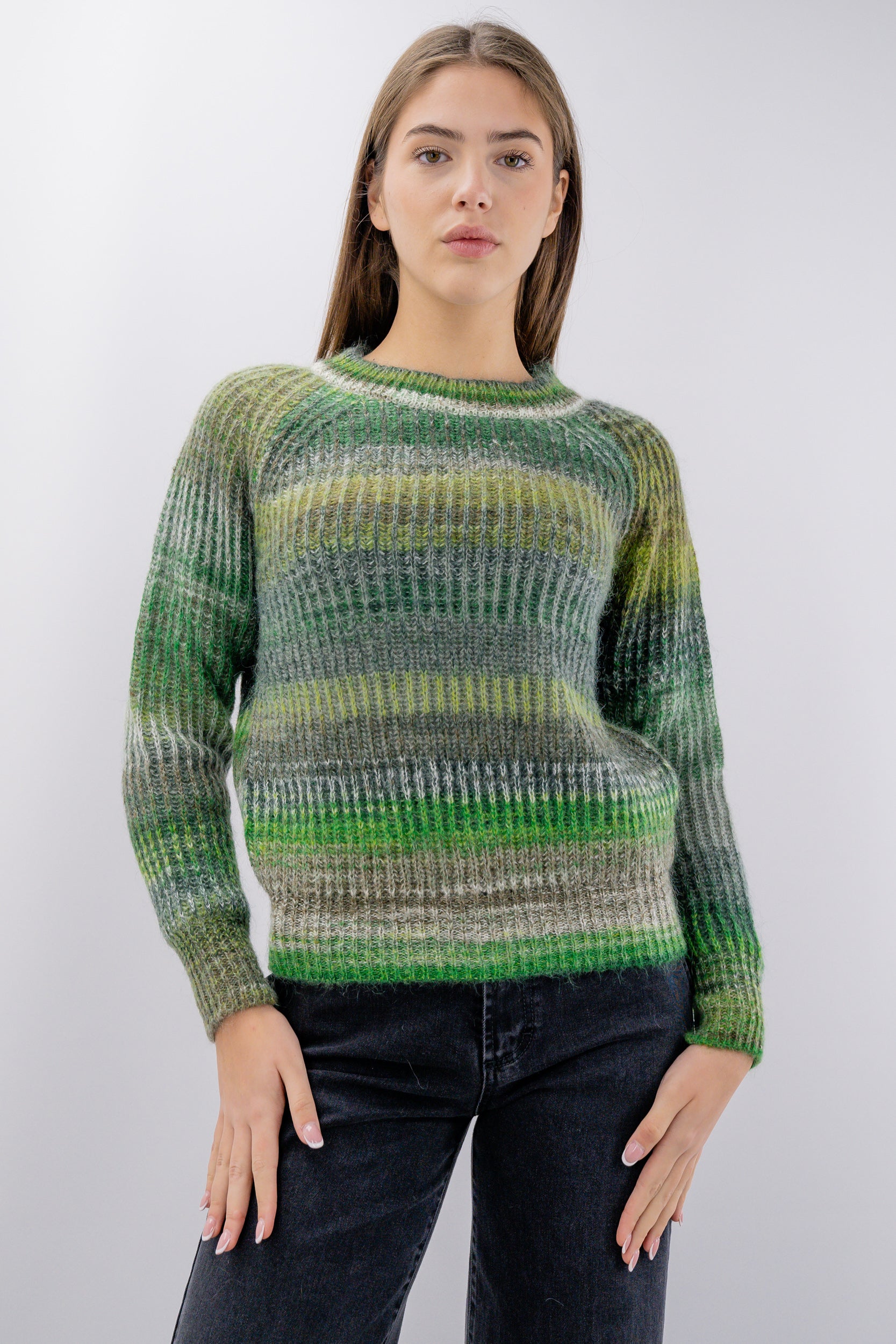 Maglione shiffer in lana e mohair