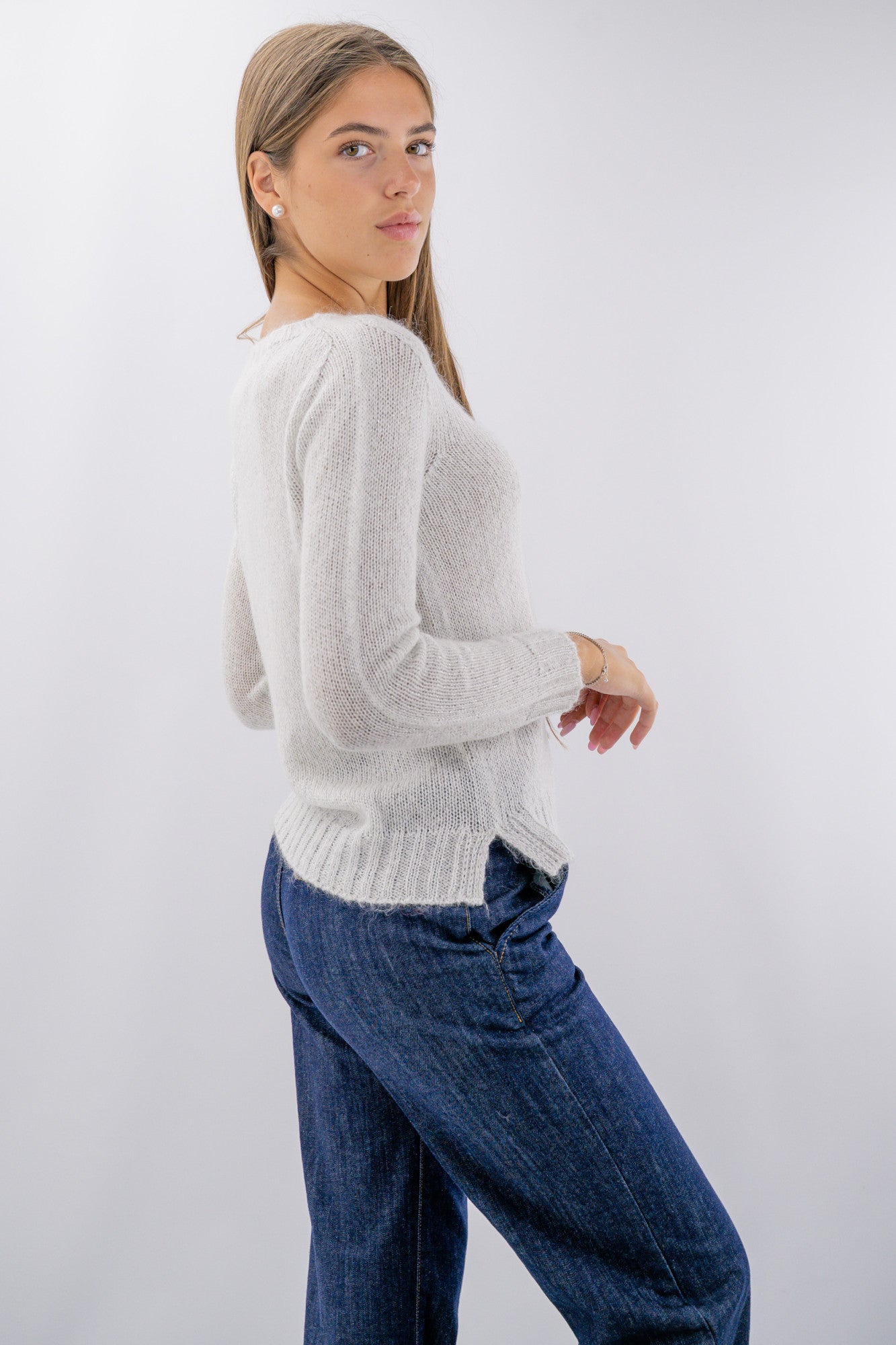 Maglia girocollo lurex