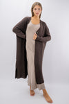 Cardigan lungo costa inglese
