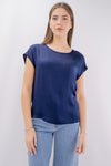Blusa in viscosa satinata