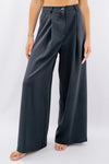 Pantalone palazzo in tessuto fluido