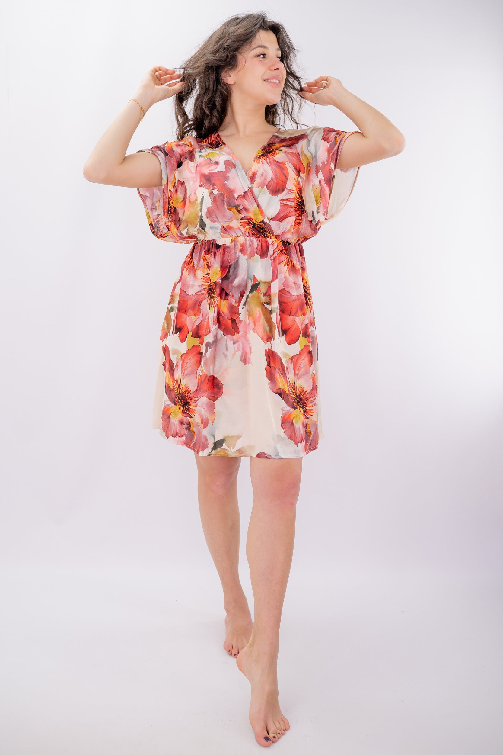 Mini dress stampa floreale