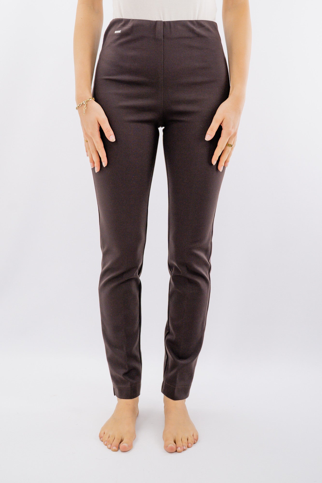 Pantalone in punto milano elasticizzato