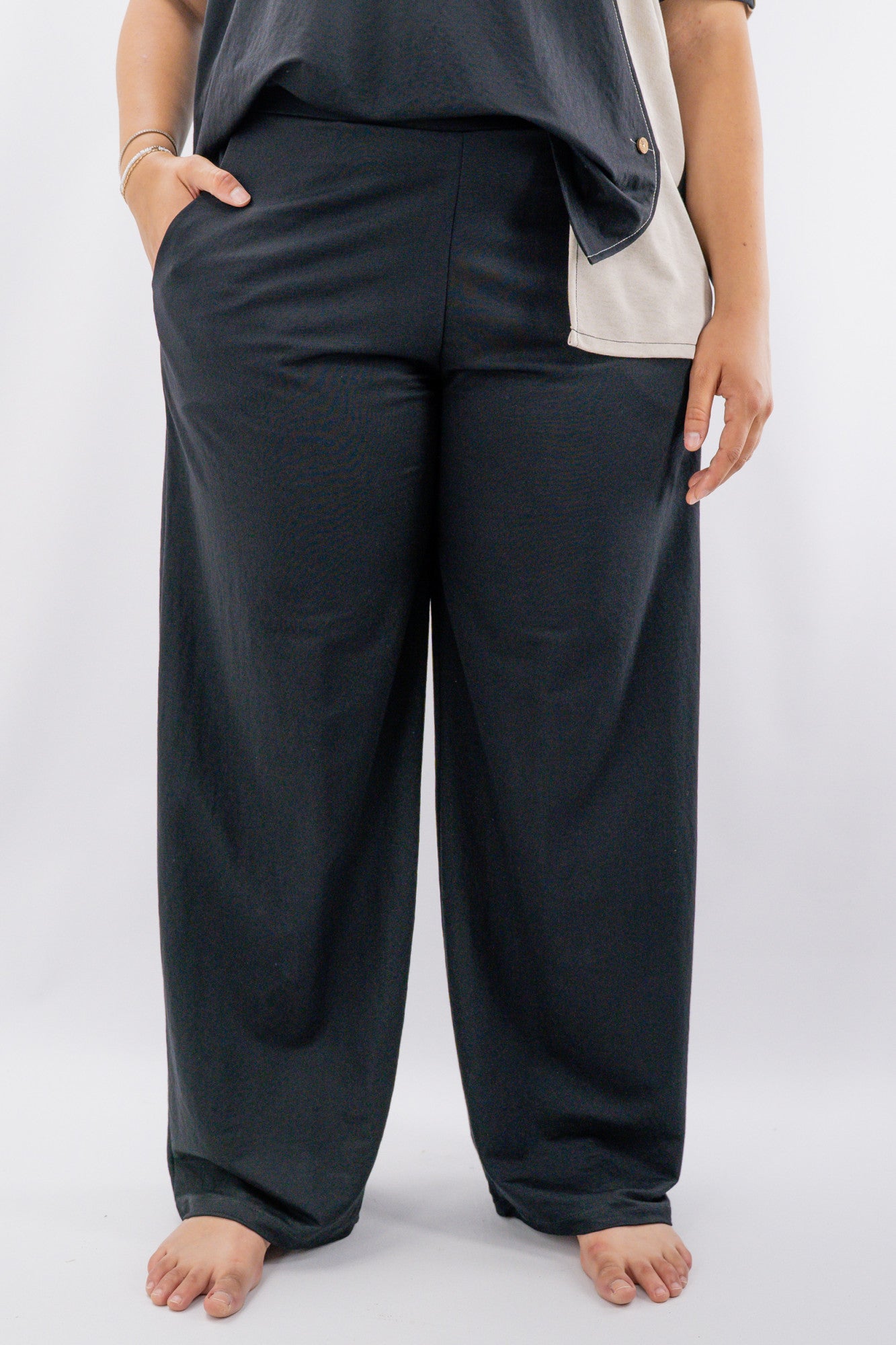 Pantalone  a palazzo con elastico