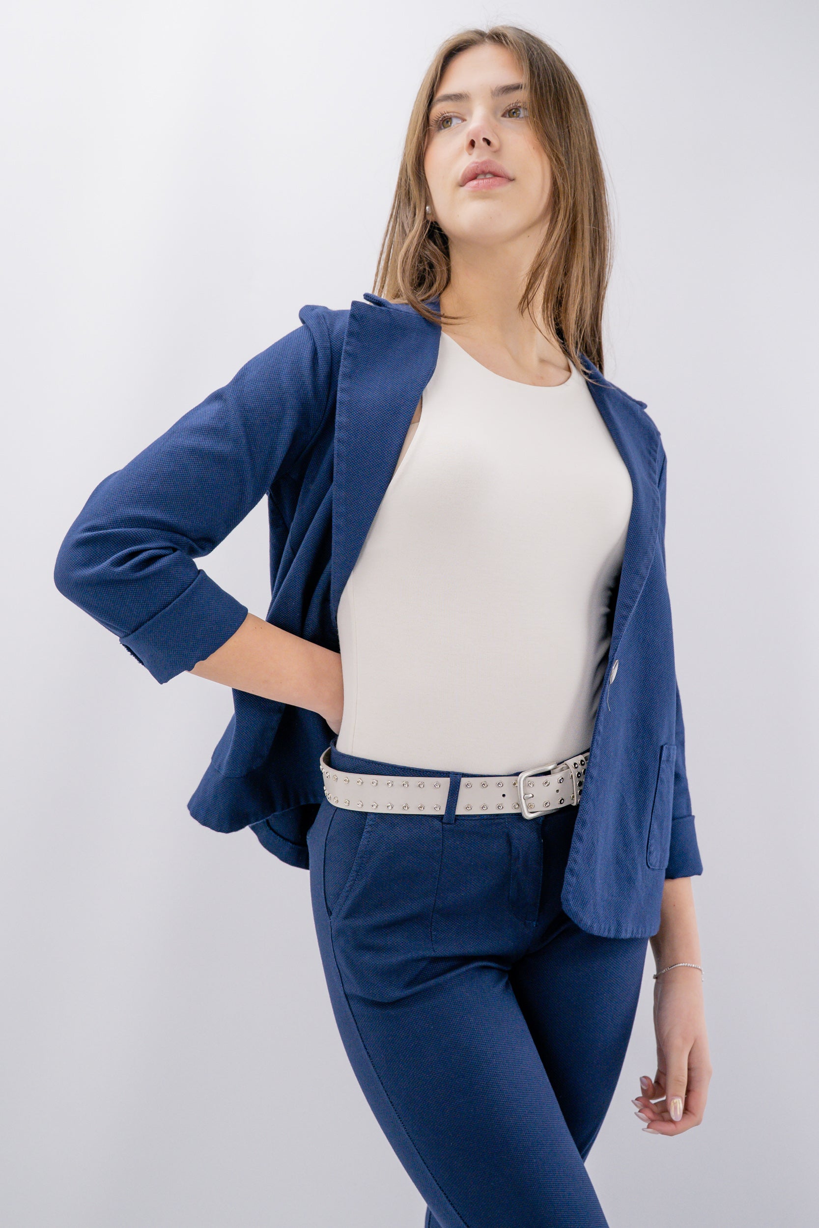 Blazer monopetto operato