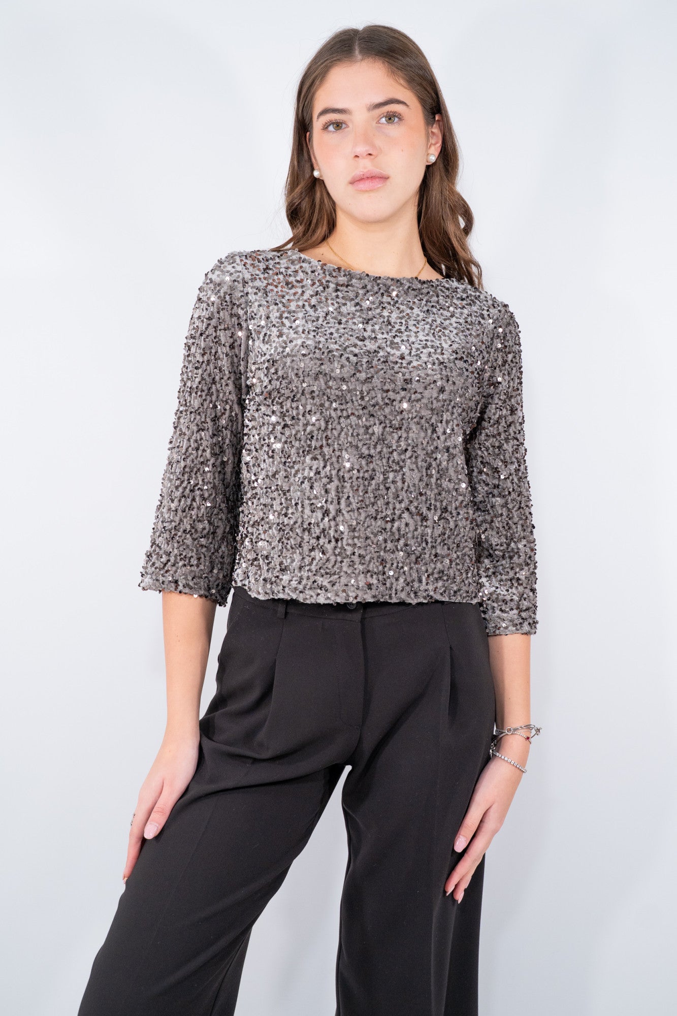 Blusa paillettes