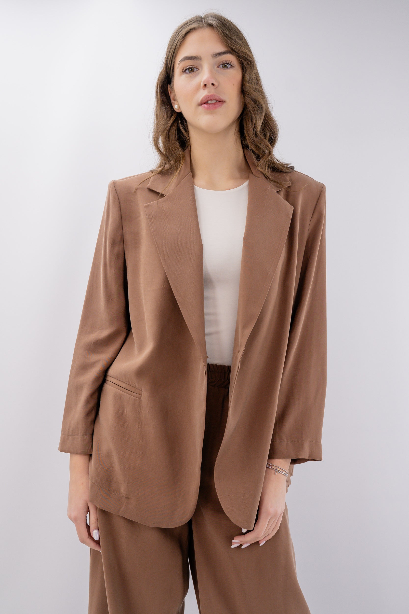 Blazer taglio oversize sfoderato