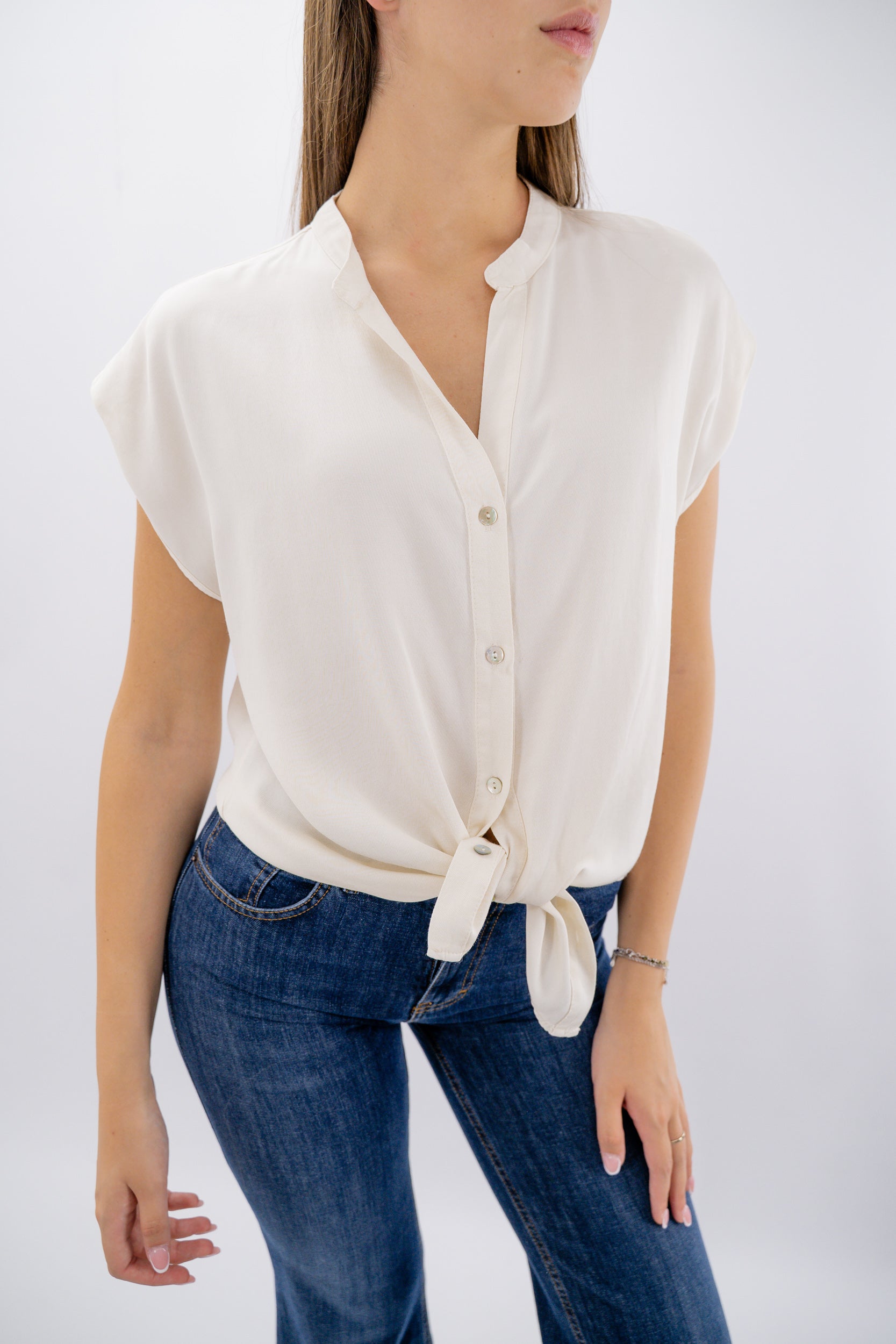 Camicia con collo coreana