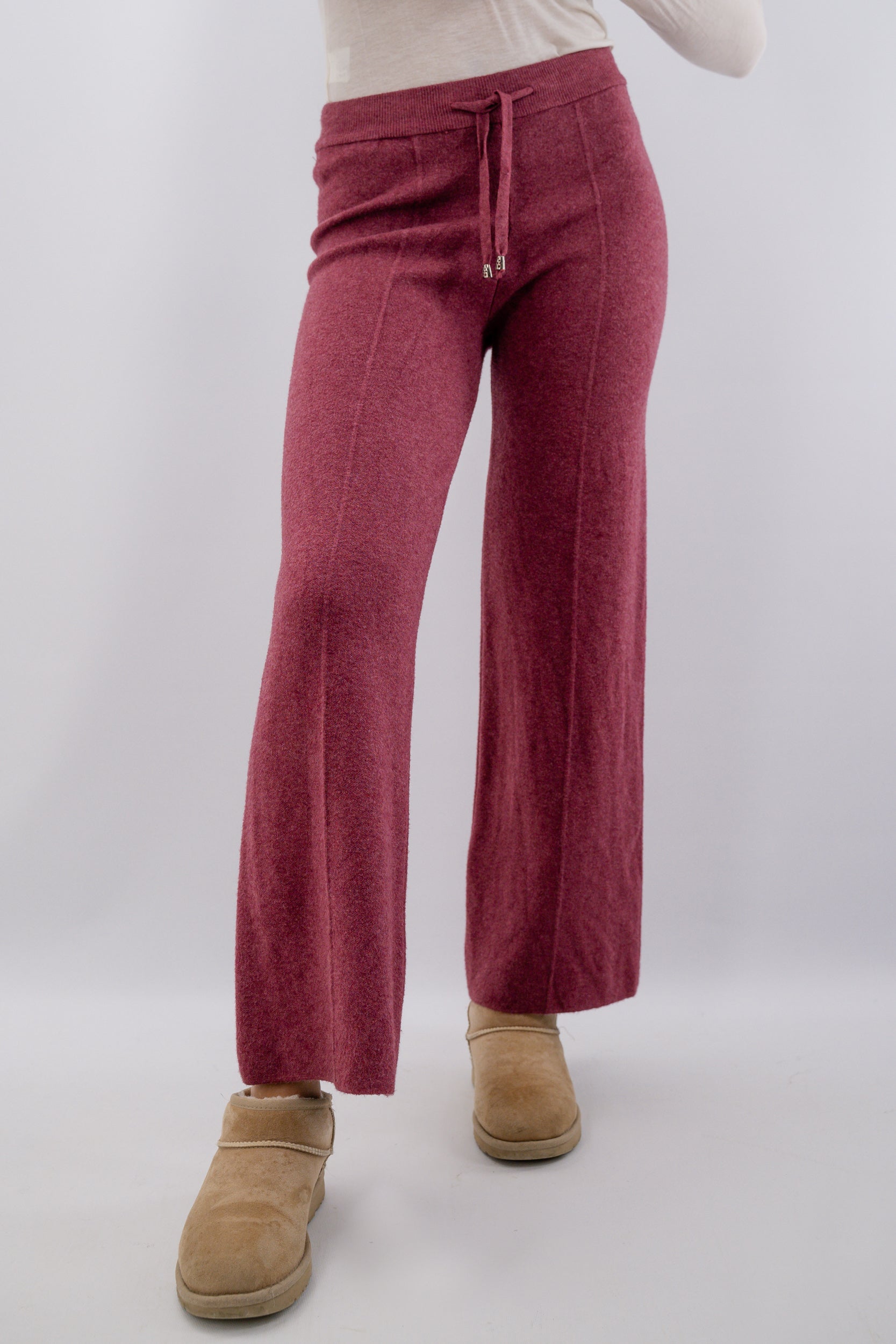 Pantalone palazzo con cinturino con coulisse