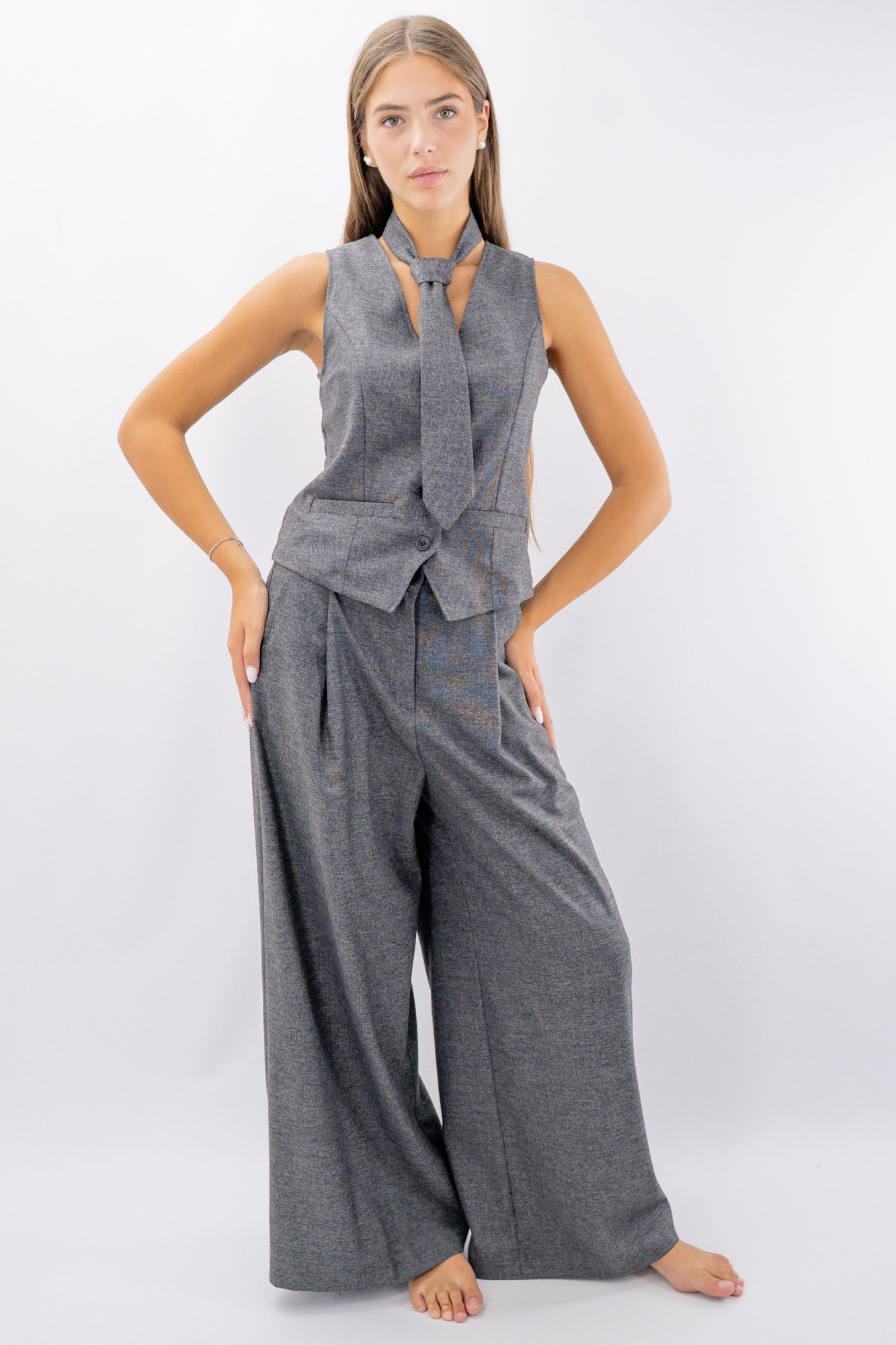 Gilet sartoriale con cravatta