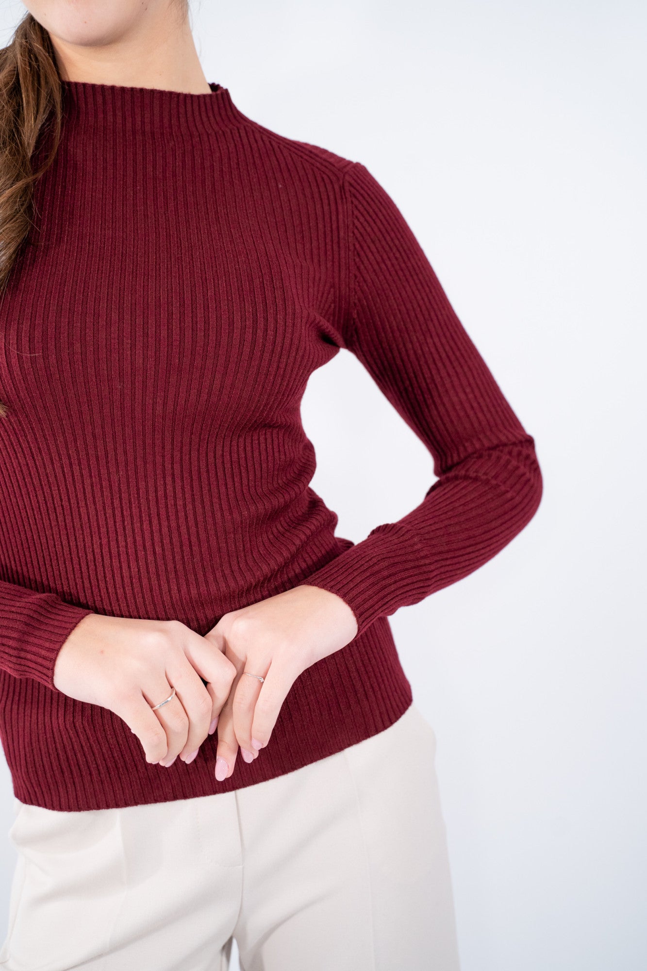 Lupetto a costine fit slim