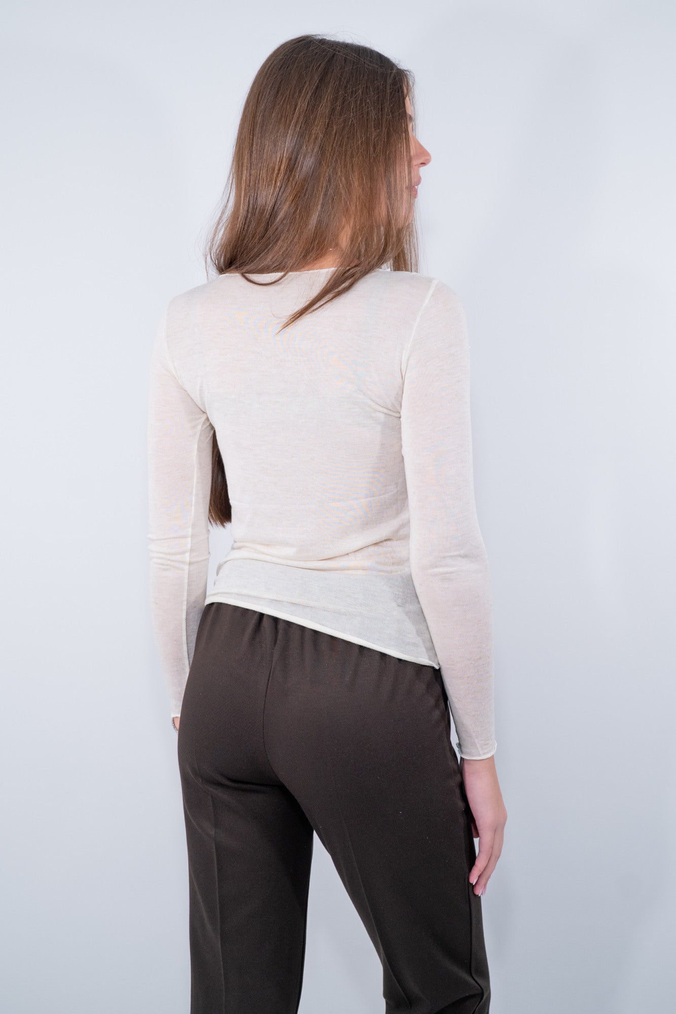 Maglietta a linee asciutte con lavorazione a maglia fine