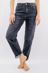 Jeans grigio scuro mom fit