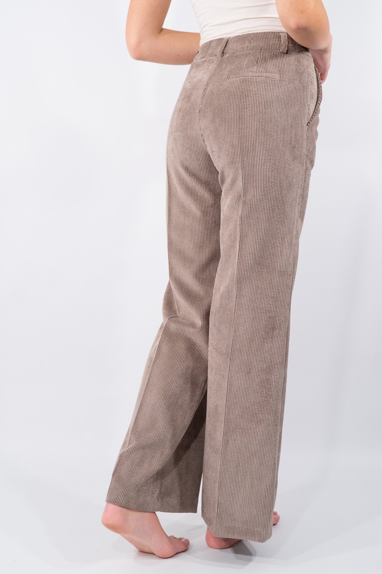 Pantalone palazzo in velluto a coste