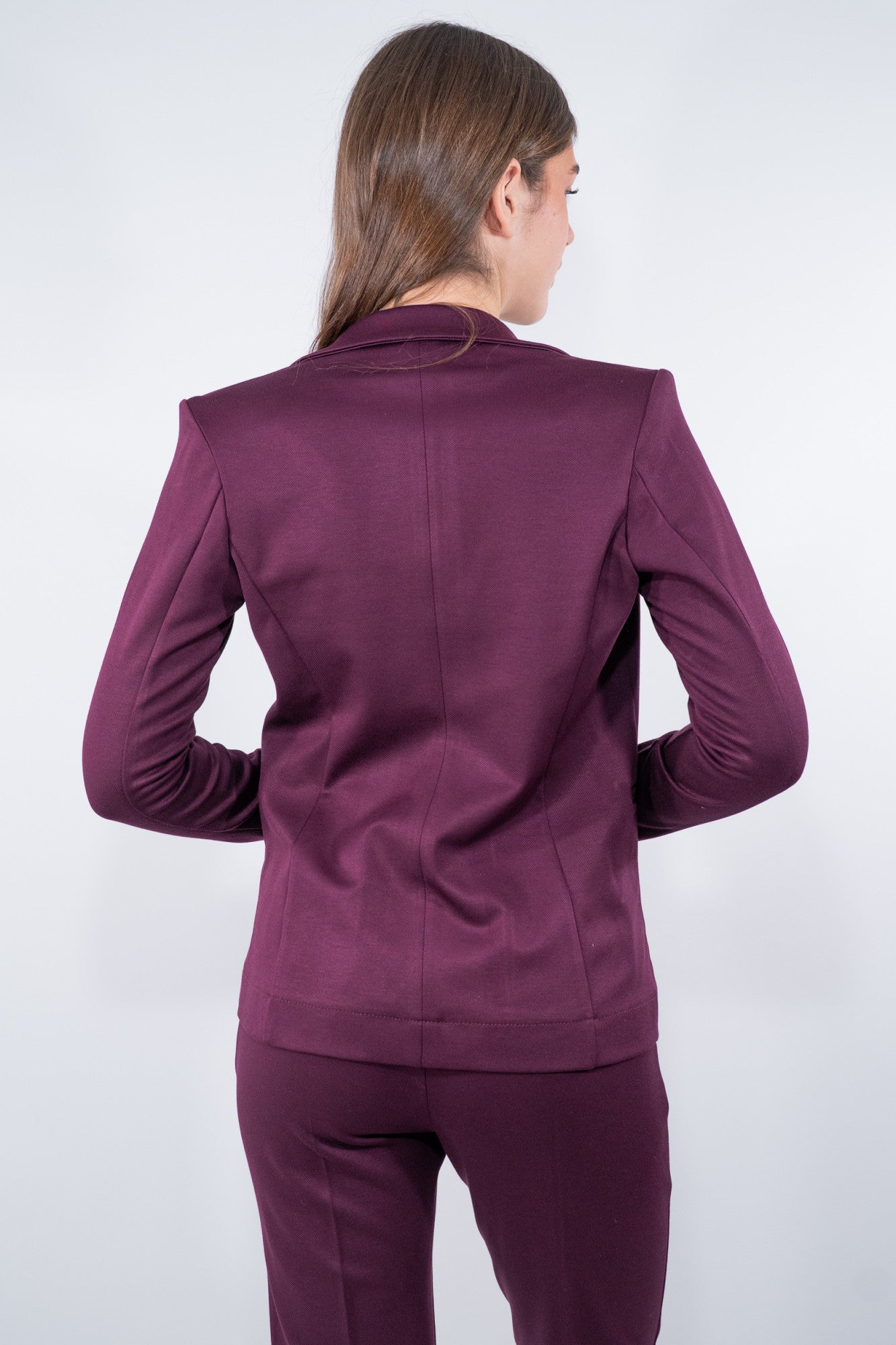 Blazer sfoderato in punto Milano obliquo