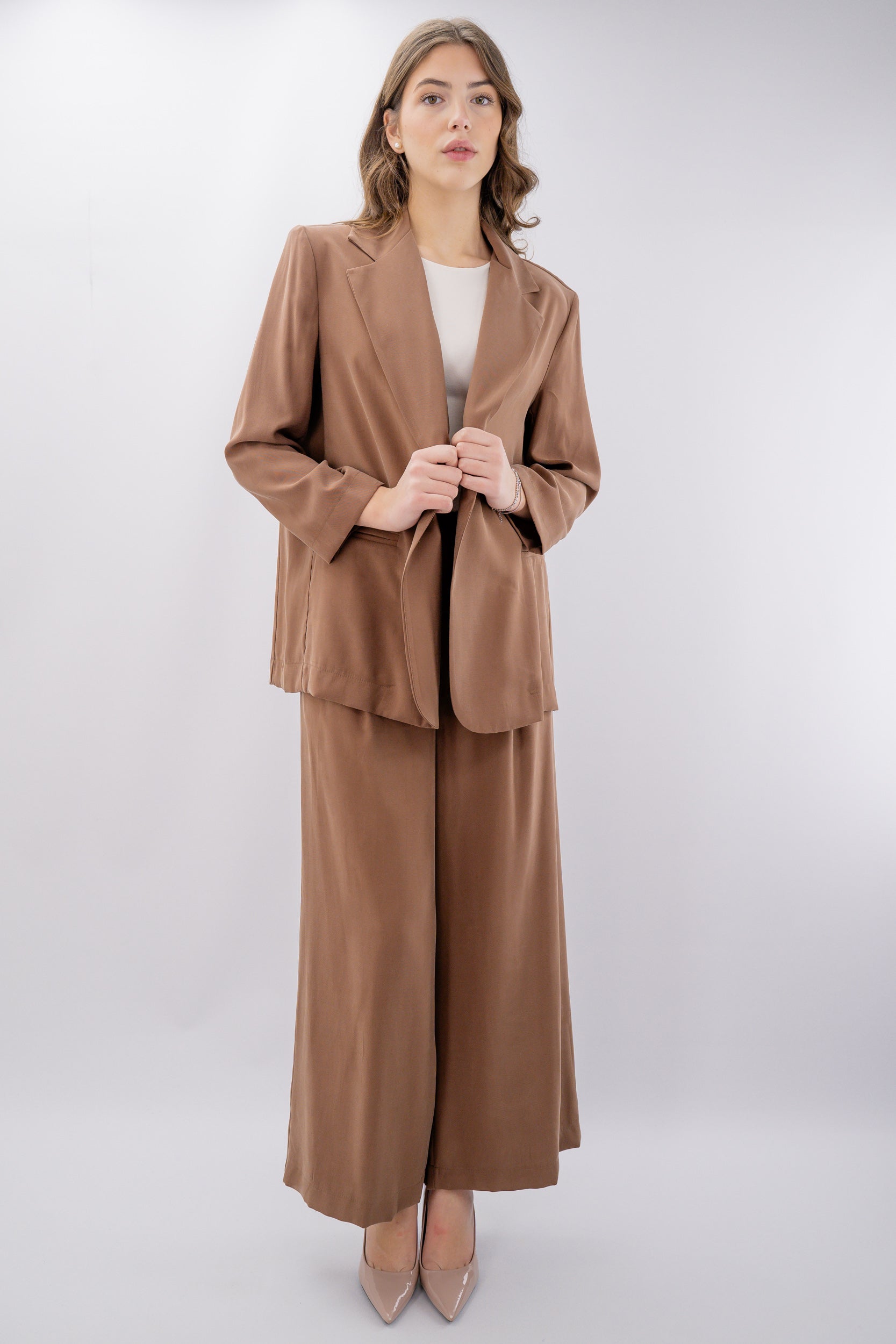 Blazer taglio oversize sfoderato