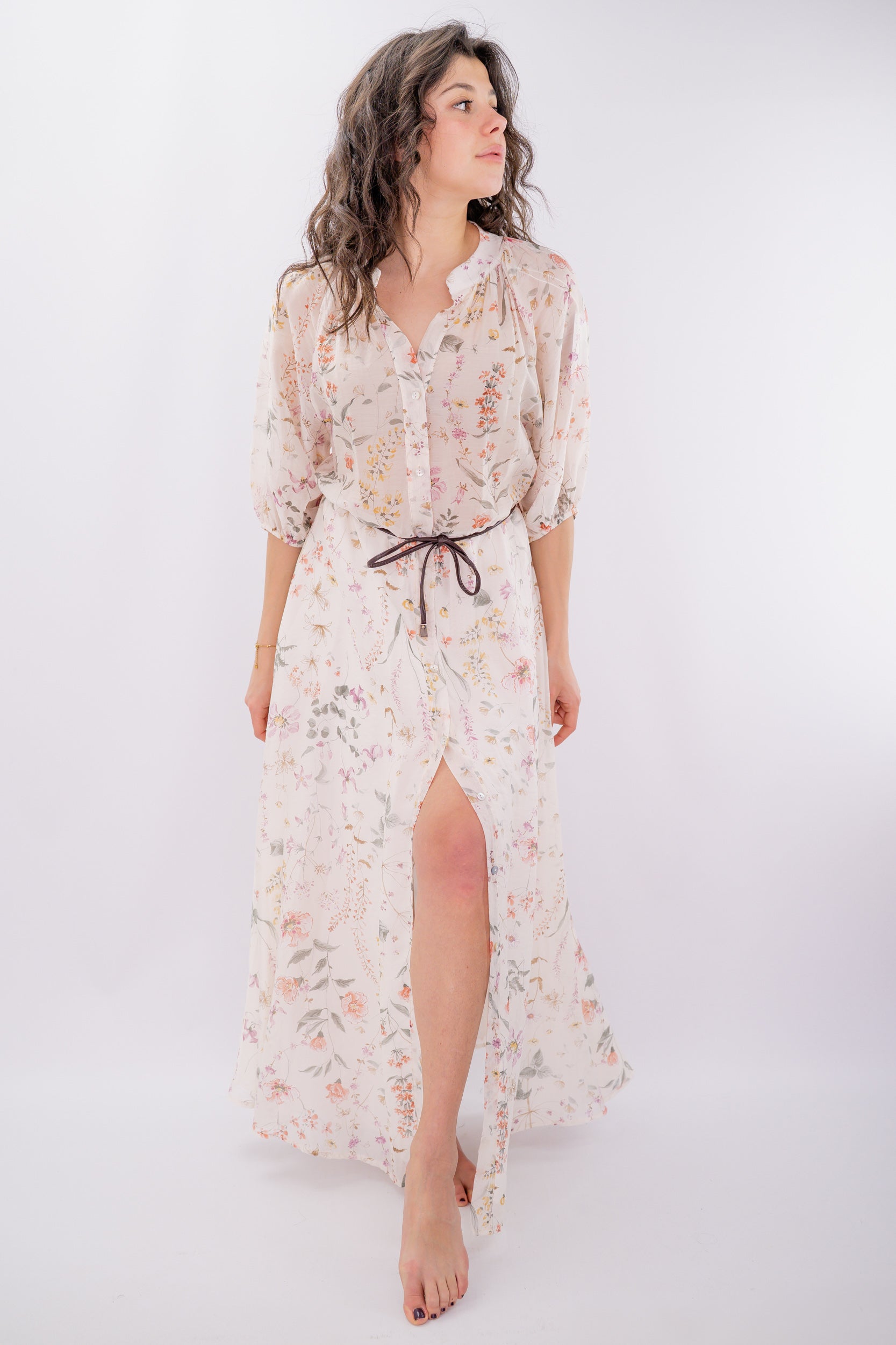 Chemisier elegante in fantasia floreale
