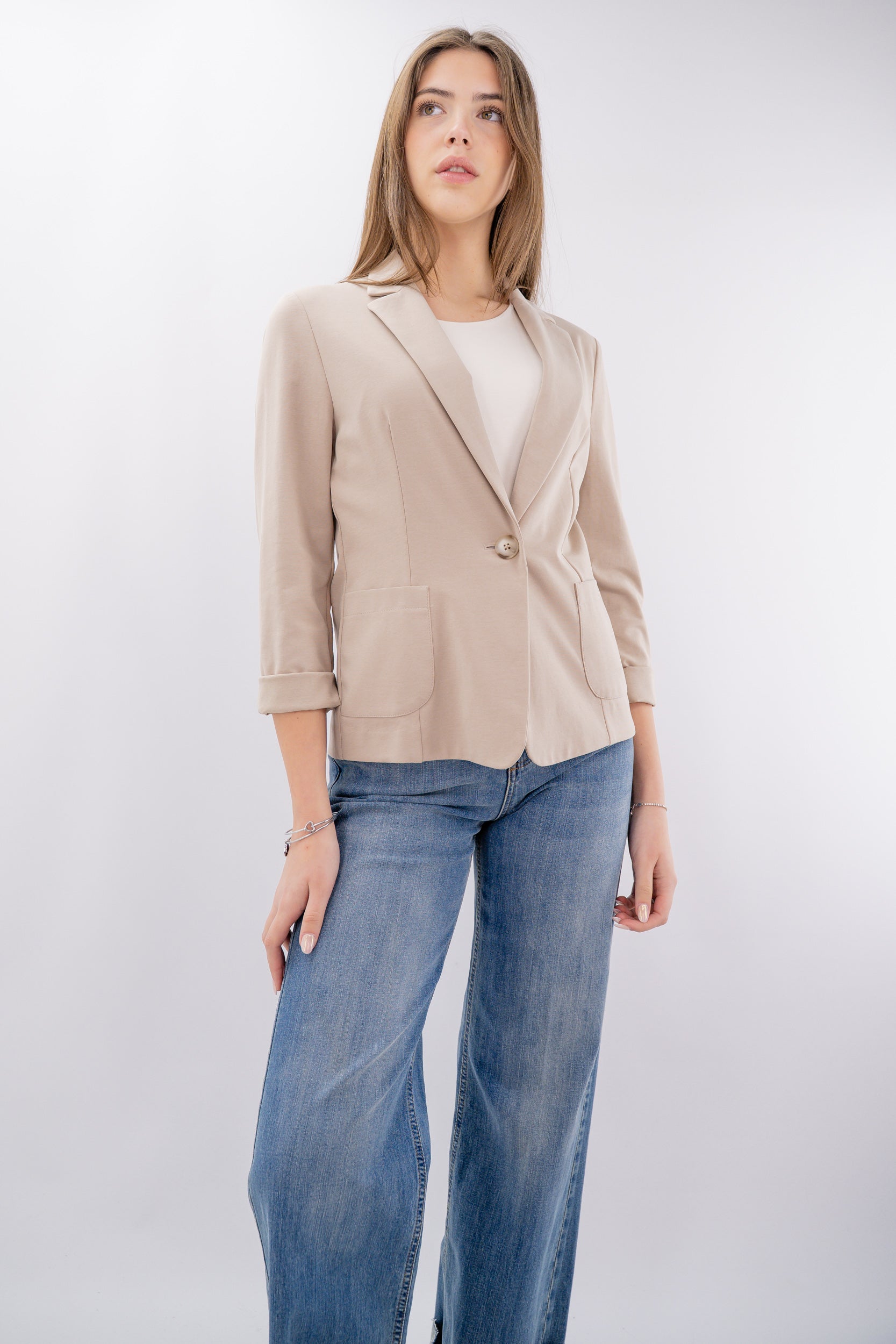 Blazer monopetto punto milano