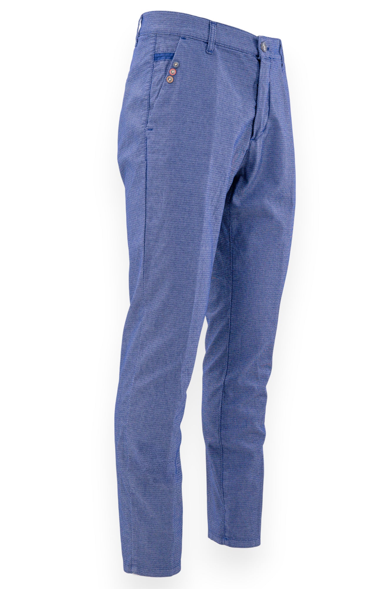 Pantalone con bottoni decorativi in cotone