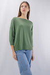 Maglia in viscosa a manica 3/4