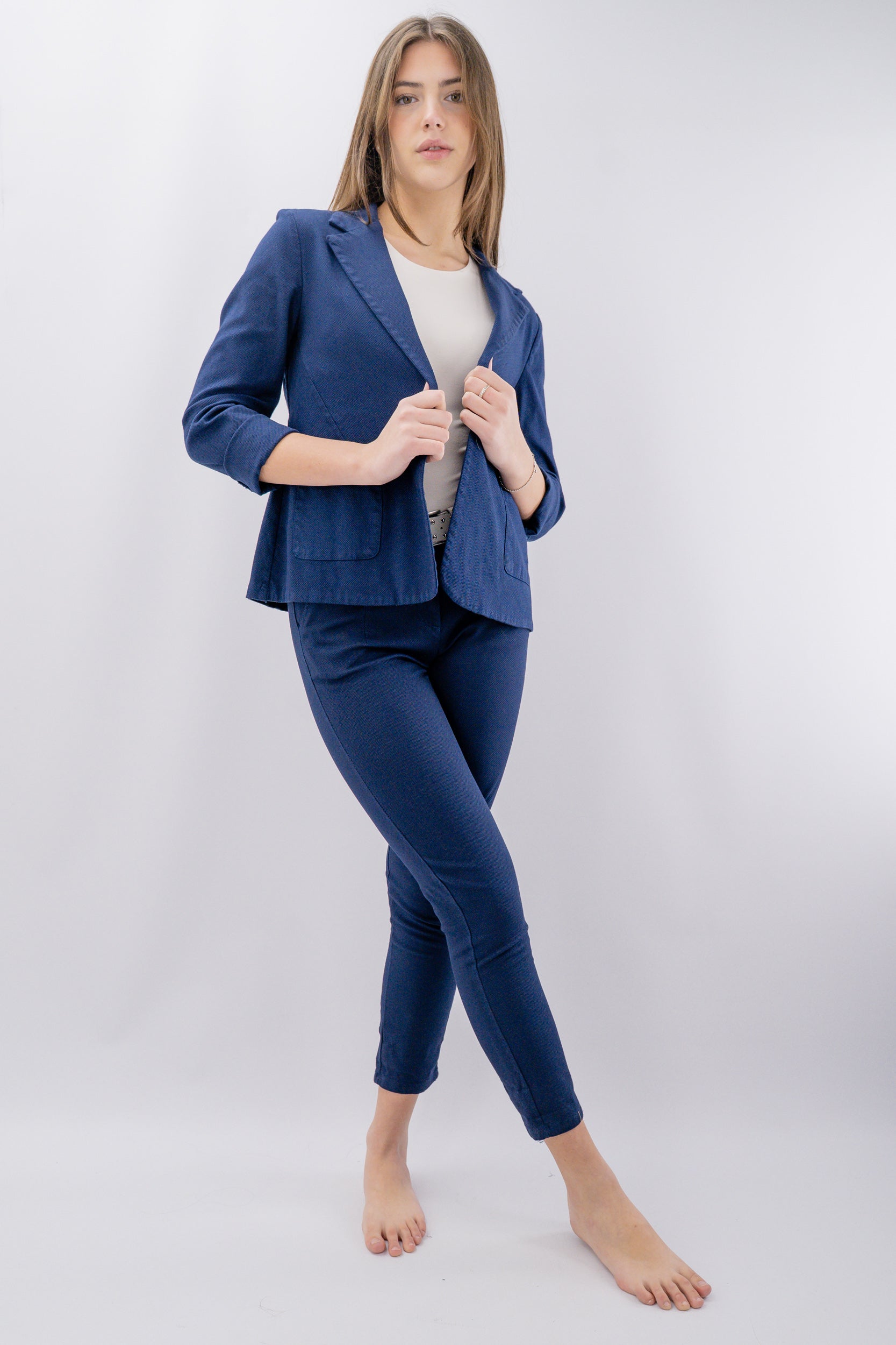 Blazer monopetto operato