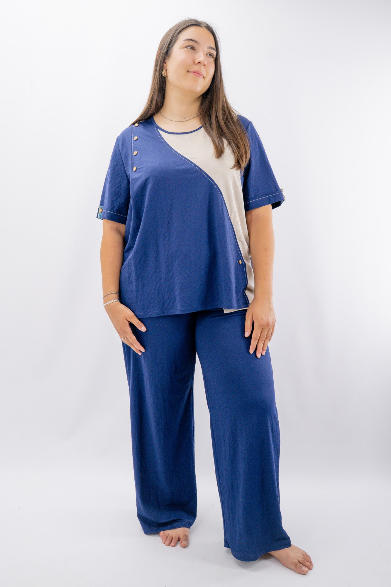 Pantalone  a palazzo con elastico