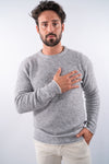 Maglia girocollo bicolore