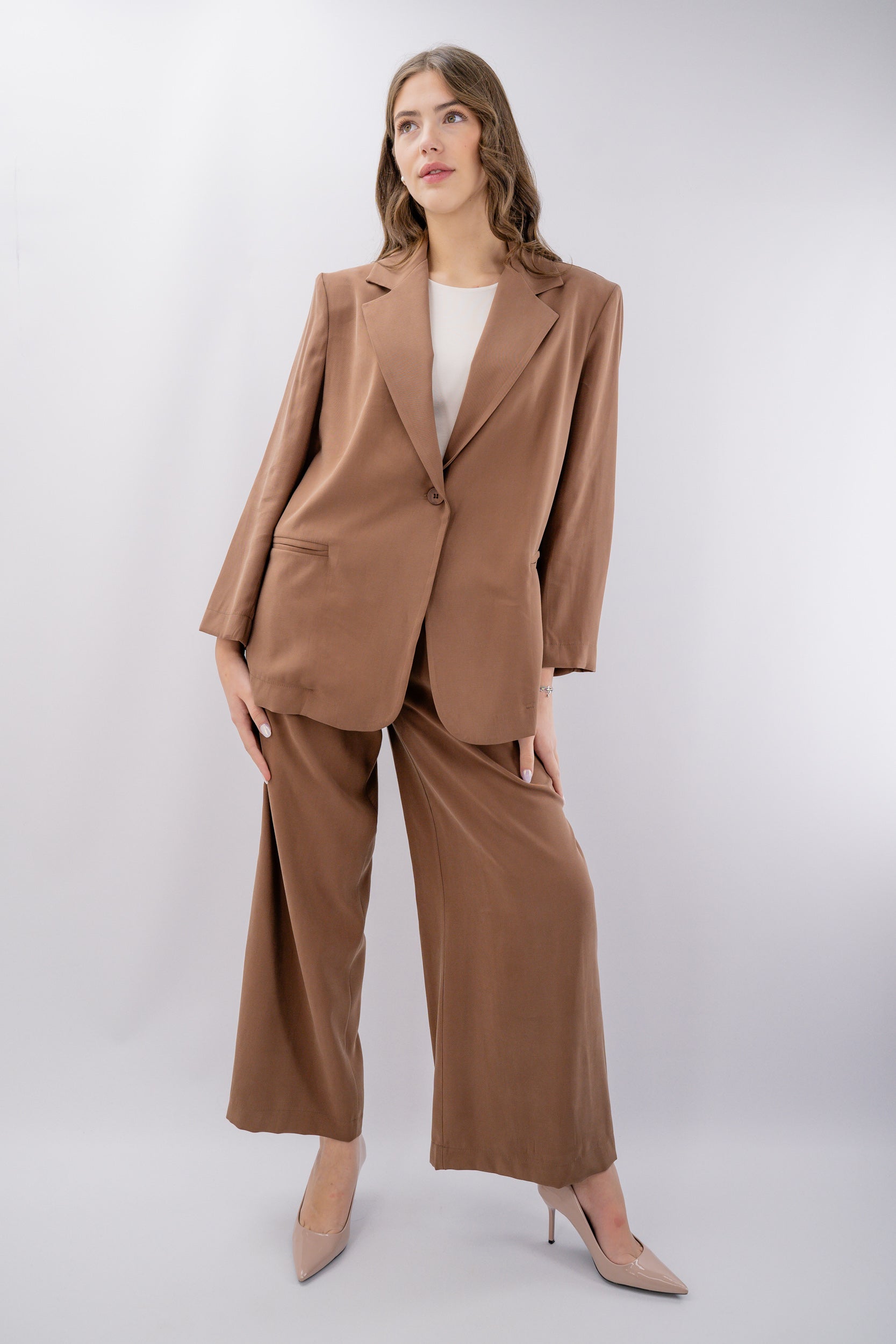 Blazer taglio oversize sfoderato